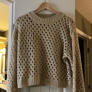 H&M Tan Crew Neck Sweater